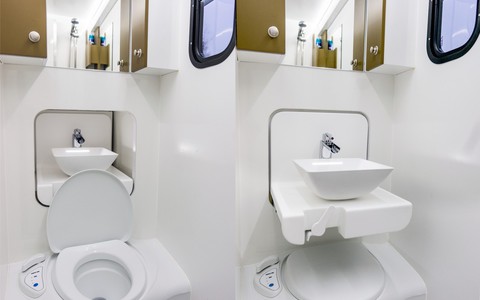 Xe nhà kéo mui trần đầu tiên thế giới: Bên trong sang xịn như khách sạn lộ thiên - Ảnh 14. Xe nhà kéo mui trần đầu tiên thế giới: Bên trong sang xịn như khách sạn lộ thiên - Ảnh 14.