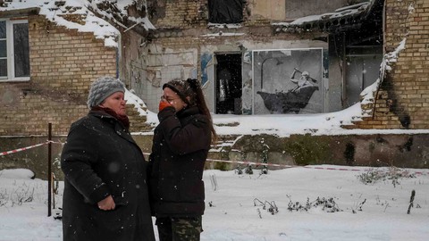Mùa đông khắc nghiệt ở Ukraine - Ảnh 1. Mùa đông khắc nghiệt ở Ukraine - Ảnh 1.