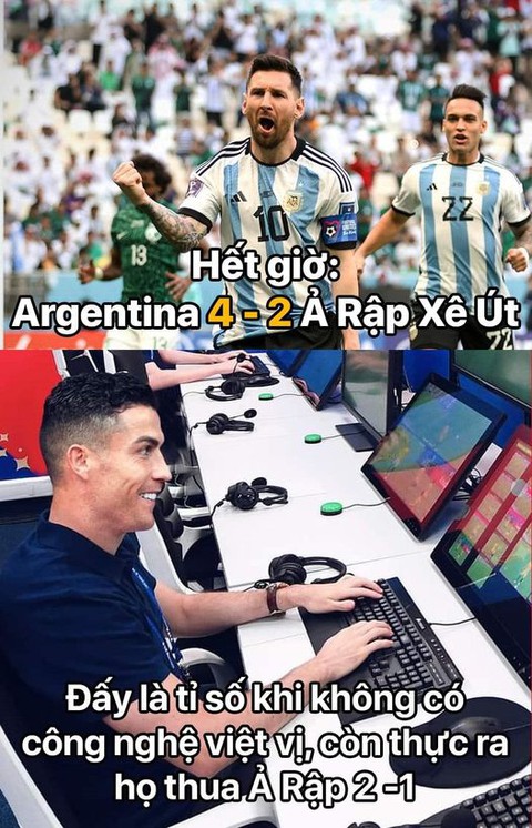 Dân mạng hài hước: Messi và Argentina cũng ngang Việt Nam chứ mấy - Ảnh 5. Dân mạng hài hước: Messi và Argentina cũng ngang Việt Nam chứ mấy - Ảnh 5.