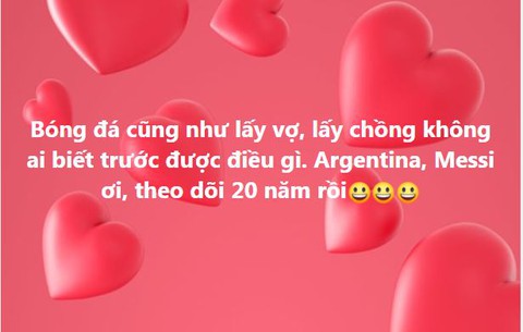Dân mạng hài hước: Messi và Argentina cũng ngang Việt Nam chứ mấy - Ảnh 7. Dân mạng hài hước: Messi và Argentina cũng ngang Việt Nam chứ mấy - Ảnh 7.