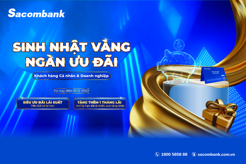 Cơ hội nhận thưởng ngay 1 tháng lãi suất khi tham gia gửi tiền có kỳ hạn tại Sacombank - Ảnh 1. Cơ hội nhận thưởng ngay 1 tháng lãi suất khi tham gia gửi tiền có kỳ hạn tại Sacombank - Ảnh 1.
