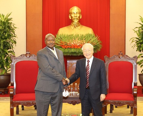 Lãnh đạo Đảng và Chính phủ tiếp Tổng thống Uganda Museveni - Ảnh 1. Lãnh đạo Đảng và Chính phủ tiếp Tổng thống Uganda Museveni - Ảnh 1.