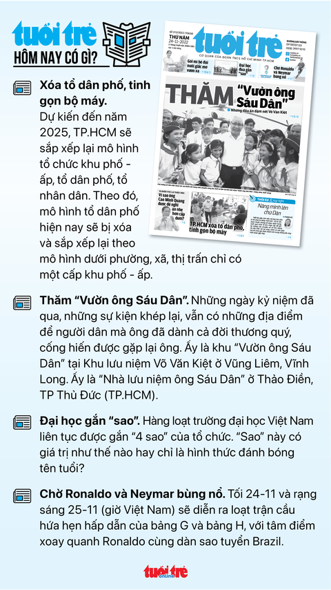 Tin sáng 24-11: TP.HCM họp phát quang bờ sông Sài Gòn ngăn xả rác bậy - Ảnh 3. Tin sáng 24-11: TP.HCM họp phát quang bờ sông Sài Gòn ngăn xả rác bậy - Ảnh 3.