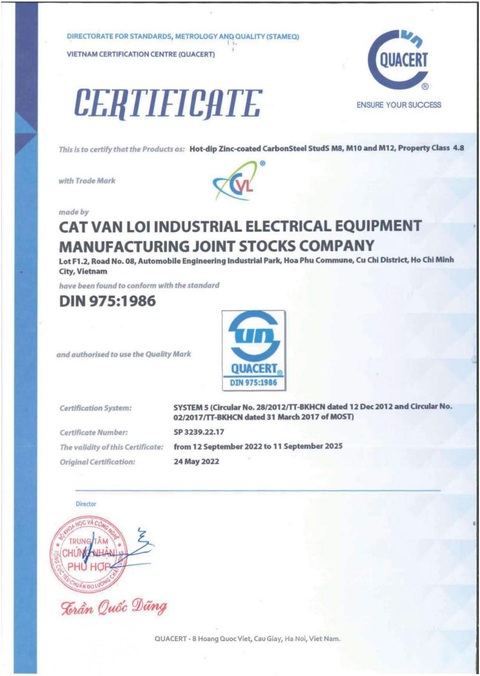 Hệ treo giá đỡ cơ điện - ty ren CVL đạt chứng nhận hợp chuẩn DIN 975 - Ảnh 2. Hệ treo giá đỡ cơ điện - ty ren CVL đạt chứng nhận hợp chuẩn DIN 975 - Ảnh 2.