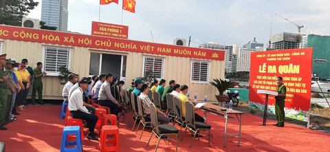Đặt văn phòng an ninh trật tự xử lý hàng rong, vẽ bậy khu vực nóc hầm Thủ Thiêm - Ảnh 1. Đặt văn phòng an ninh trật tự xử lý hàng rong, vẽ bậy khu vực nóc hầm Thủ Thiêm - Ảnh 1.