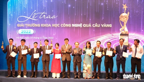 Trao giải Quả cầu vàng cho 10 gương mặt trẻ nghiên cứu khoa học công nghệ xuất sắc - Ảnh 3. Trao giải Quả cầu vàng cho 10 gương mặt trẻ nghiên cứu khoa học công nghệ xuất sắc - Ảnh 3.