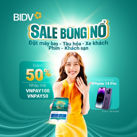 Đặt vé xem phim, du lịch đến giao hàng đều được giảm nửa giá trên BIDV SmartBanking - Ảnh 2. Đặt vé xem phim, du lịch đến giao hàng đều được giảm nửa giá trên BIDV SmartBanking - Ảnh 2.
