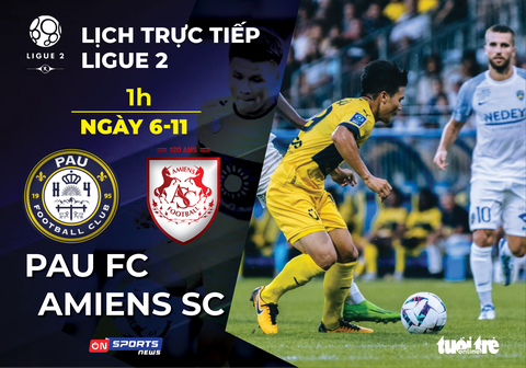 Lịch thi đấu của Pau FC gặp Amiens, Quang Hải ra sân? - Ảnh 1. Lịch thi đấu của Pau FC gặp Amiens, Quang Hải ra sân? - Ảnh 1.
