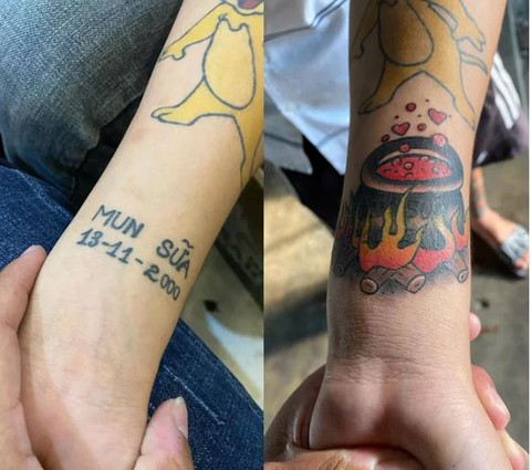 Loạt hình xăm mang dấu ấn người yêu cũ ở những vị trí khó ai ngờ tới - Ảnh 7. Loạt hình xăm mang dấu ấn người yêu cũ ở những vị trí khó ai ngờ tới - Ảnh 7.