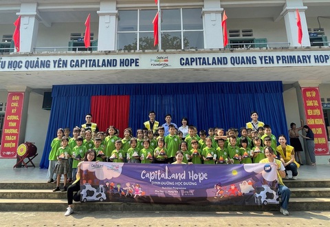CapitaLand Development hỗ trợ dinh dưỡng học đường và nâng cấp hệ thống vệ sinh trường học - Ảnh 1. CapitaLand Development hỗ trợ dinh dưỡng học đường và nâng cấp hệ thống vệ sinh trường học - Ảnh 1.