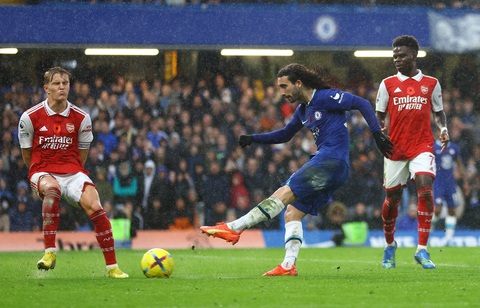 Arsenal đánh bại Chelsea, tiếp tục dẫn đầu Premier League - Ảnh 2. Arsenal đánh bại Chelsea, tiếp tục dẫn đầu Premier League - Ảnh 2.