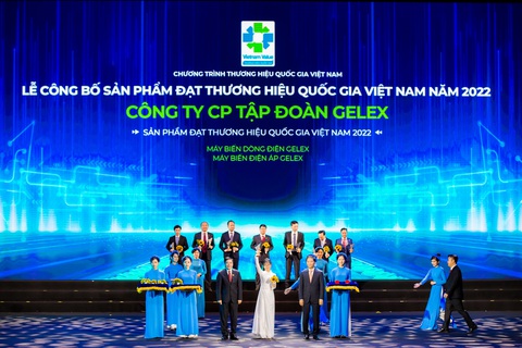 GELEX và đơn vị thành viên đạt giải thưởng Thương hiệu quốc gia năm 2022 - Ảnh 1. GELEX và đơn vị thành viên đạt giải thưởng Thương hiệu quốc gia năm 2022 - Ảnh 1.