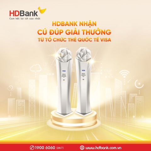 HDBank nhận 2 giải thưởng từ tổ chức thẻ quốc tế Visa - Ảnh 2. HDBank nhận 2 giải thưởng từ tổ chức thẻ quốc tế Visa - Ảnh 2.