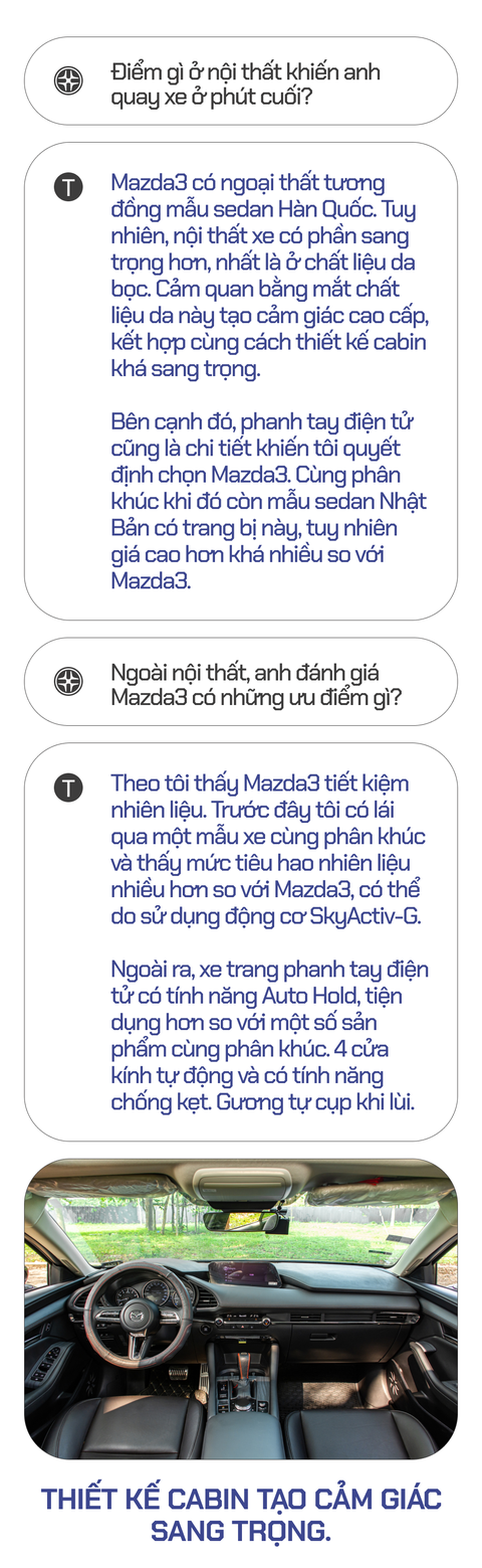 Chủ xe Mazda3: ‘Mua vì nội thất đẹp dù đã đặt cọc một chiếc khác’ - Ảnh 2. Chủ xe Mazda3: ‘Mua vì nội thất đẹp dù đã đặt cọc một chiếc khác’ - Ảnh 2.