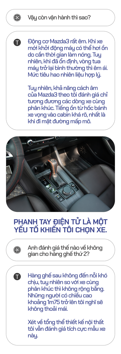 Chủ xe Mazda3: ‘Mua vì nội thất đẹp dù đã đặt cọc một chiếc khác’ - Ảnh 3. Chủ xe Mazda3: ‘Mua vì nội thất đẹp dù đã đặt cọc một chiếc khác’ - Ảnh 3.