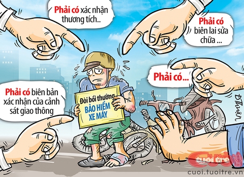 Bảo hiểm xe máy: Mua bắt buộc, đòi bất lực - Ảnh 2. Bảo hiểm xe máy: Mua bắt buộc, đòi bất lực - Ảnh 2.
