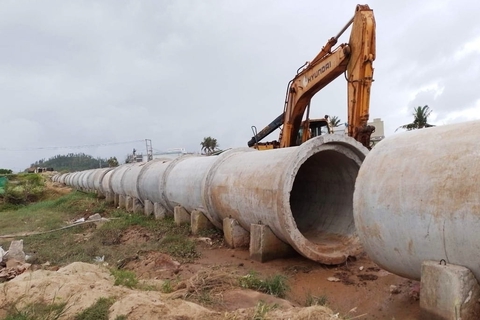 Lý Sơn làm cống thoát nước lộ thiên trên mặt đất? - Ảnh 1. Lý Sơn làm cống thoát nước lộ thiên trên mặt đất? - Ảnh 1.
