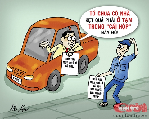 Đi xe hơi mua nhà ở xã hội - Ảnh 1. Đi xe hơi mua nhà ở xã hội - Ảnh 1.