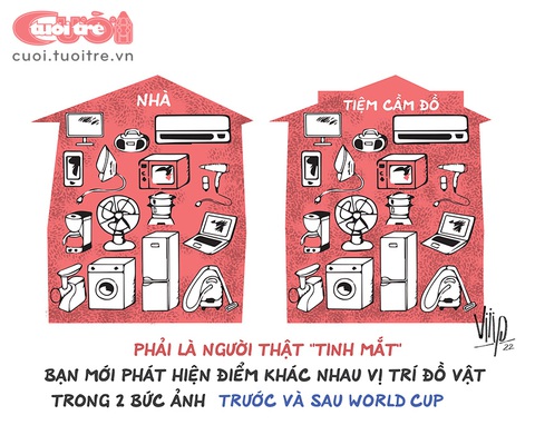 Tìm điểm khác biệt giữa 2 bức tranh World Cup trong 30 giây - Ảnh 1. Tìm điểm khác biệt giữa 2 bức tranh World Cup trong 30 giây - Ảnh 1.
