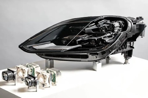 Đèn pha ma trận của Porsche sẽ đắt khét: Dùng hơn 16.000 bóng LED nhỏ như sợi tóc - Ảnh 1. Đèn pha ma trận của Porsche sẽ đắt khét: Dùng hơn 16.000 bóng LED nhỏ như sợi tóc - Ảnh 1.