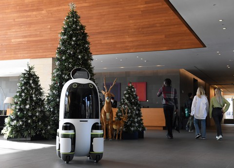 Hyundai đưa robot giao hàng tự động vào sử dụng thay người phục vụ khách sạn - Ảnh 1. Hyundai đưa robot giao hàng tự động vào sử dụng thay người phục vụ khách sạn - Ảnh 1.