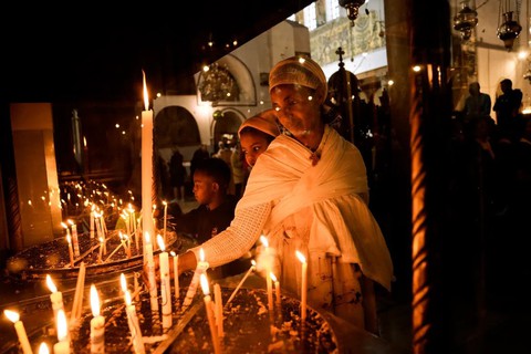 Bethlehem, nơi Chúa giáng sinh, mở cửa đón du khách trở lại dịp Noel - Ảnh 1. Bethlehem, nơi Chúa giáng sinh, mở cửa đón du khách trở lại dịp Noel - Ảnh 1.