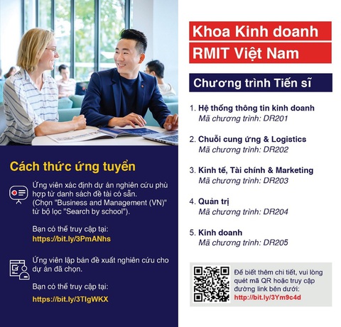 Học bổng tiến sĩ mở đường cho nghiên cứu kinh doanh và quản trị - Ảnh 1. Học bổng tiến sĩ mở đường cho nghiên cứu kinh doanh và quản trị - Ảnh 1.