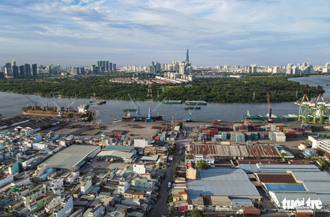 Hình ảnh vị trí xây cầu Thủ Thiêm 4: Nhà Bè - Thủ Đức liền một dải - Ảnh 8. Hình ảnh vị trí xây cầu Thủ Thiêm 4: Nhà Bè - Thủ Đức liền một dải - Ảnh 8.