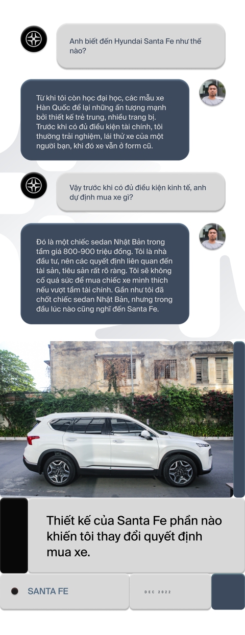 Chủ xe Hyundai Santa Fe: Lái thử nhiều, ưng quá nên chốt mua - Ảnh 1. Chủ xe Hyundai Santa Fe: Lái thử nhiều, ưng quá nên chốt mua - Ảnh 1.