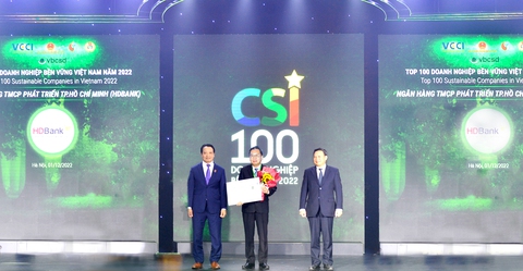 HDBank lần thứ 4 liên tiếp lọt Top doanh nghiệp phát triển bền vững 2022 - Ảnh 1. HDBank lần thứ 4 liên tiếp lọt Top doanh nghiệp phát triển bền vững 2022 - Ảnh 1.