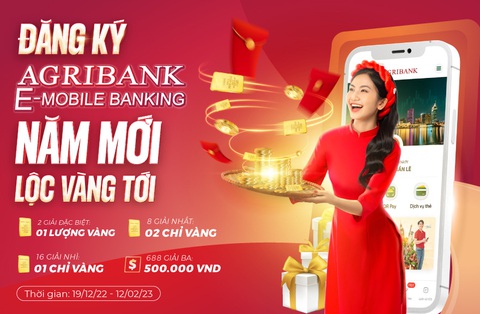 Hơn 4,6 tỉ đồng quà tặng cho khách hàng mở tài khoản Agribank E-Mobile Banking - Ảnh 1. Hơn 4,6 tỉ đồng quà tặng cho khách hàng mở tài khoản Agribank E-Mobile Banking - Ảnh 1.