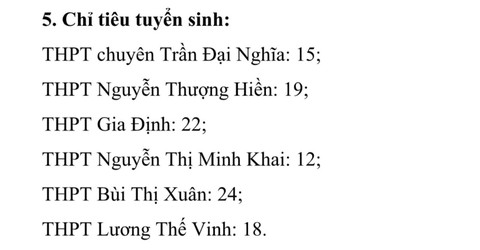 TP.HCM thông báo tuyển bổ sung học sinh lớp 10 chuyên và lớp 10 tích hợp - Ảnh 3. TP.HCM thông báo tuyển bổ sung học sinh lớp 10 chuyên và lớp 10 tích hợp - Ảnh 3.