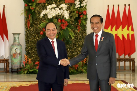 Indonesia bắn 21 phát đại bác chào đón Chủ tịch nước Nguyễn Xuân Phúc - Ảnh 6. Indonesia bắn 21 phát đại bác chào đón Chủ tịch nước Nguyễn Xuân Phúc - Ảnh 6.