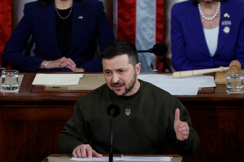 Ông Zelensky nói viện trợ Mỹ là đầu tư, không phải từ thiện - Ảnh 1. Ông Zelensky nói viện trợ Mỹ là đầu tư, không phải từ thiện - Ảnh 1.