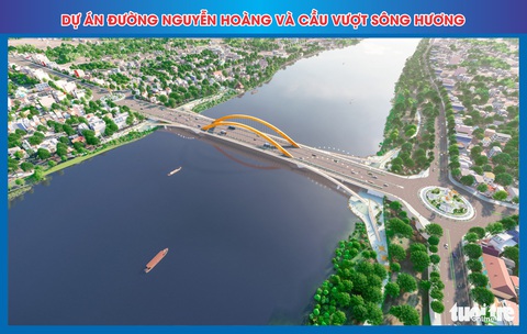 Huế khởi công cây cầu hơn 1.855 tỉ bắc qua sông Hương - Ảnh 2. Huế khởi công cây cầu hơn 1.855 tỉ bắc qua sông Hương - Ảnh 2.