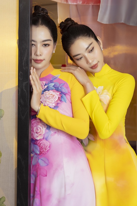 Trung Đinh lan tỏa hội họa trên lụa, quảng bá áo dài qua dự án Lụa hát trên vai - Ảnh 2. Trung Đinh lan tỏa hội họa trên lụa, quảng bá áo dài qua dự án Lụa hát trên vai - Ảnh 2.
