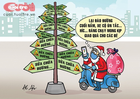 Sáng nay mới nhận được quà Giáng sinh do ông già Noel bị... kẹt - Ảnh 1. Sáng nay mới nhận được quà Giáng sinh do ông già Noel bị... kẹt - Ảnh 1.