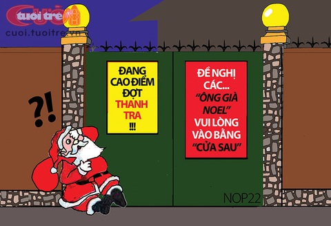 Các ông già Noel chú ý hiện đang vào đợt cao điểm - Ảnh 1. Các ông già Noel chú ý hiện đang vào đợt cao điểm - Ảnh 1.