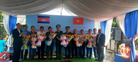 Mở cửa khẩu phụ Long Phước - Prey Taey sang Campuchia - Ảnh 1. Mở cửa khẩu phụ Long Phước - Prey Taey sang Campuchia - Ảnh 1.