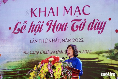 Khai mạc Lễ hội hoa tớ dày mang đậm bản sắc Mù Cang Chải - Ảnh 2. Khai mạc Lễ hội hoa tớ dày mang đậm bản sắc Mù Cang Chải - Ảnh 2.