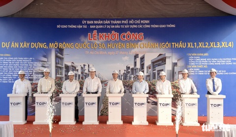 Khởi công dự án mở rộng quốc lộ 50, đường từ TP.HCM đi miền Tây thêm rộng rãi - Ảnh 1. Khởi công dự án mở rộng quốc lộ 50, đường từ TP.HCM đi miền Tây thêm rộng rãi - Ảnh 1.