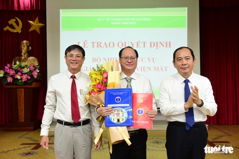 Bổ nhiệm tân giám đốc Bệnh viện Mắt TP.HCM sau gần hai năm khuyết vị trí giám đốc - Ảnh 1. Bổ nhiệm tân giám đốc Bệnh viện Mắt TP.HCM sau gần hai năm khuyết vị trí giám đốc - Ảnh 1.