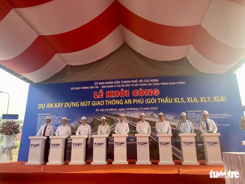 Khởi công mở rộng nút giao thông An Phú, xóa điểm nghẽn ‘căng thẳng’ nhất TP.HCM - Ảnh 1. Khởi công mở rộng nút giao thông An Phú, xóa điểm nghẽn ‘căng thẳng’ nhất TP.HCM - Ảnh 1.