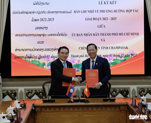 Tiến đến mở Trung tâm thương mại Champasak - TP.HCM tại Lào - Ảnh 1. Tiến đến mở Trung tâm thương mại Champasak - TP.HCM tại Lào - Ảnh 1.