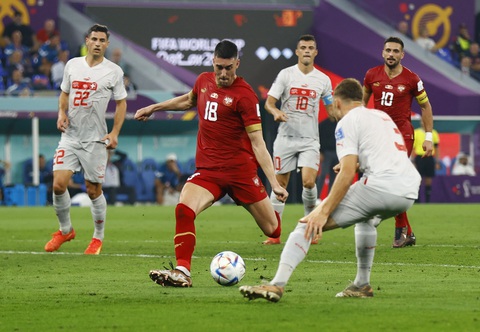 Đánh bại Serbia, Thụy Sĩ giành vé cuối cùng vào vòng 16 đội World Cup 2022 - Ảnh 3. Đánh bại Serbia, Thụy Sĩ giành vé cuối cùng vào vòng 16 đội World Cup 2022 - Ảnh 3.