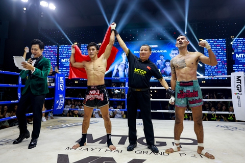 Sao Việt cổ vũ giải muay MTGP - The Home Coming - Ảnh 3. Sao Việt cổ vũ giải muay MTGP - The Home Coming - Ảnh 3.