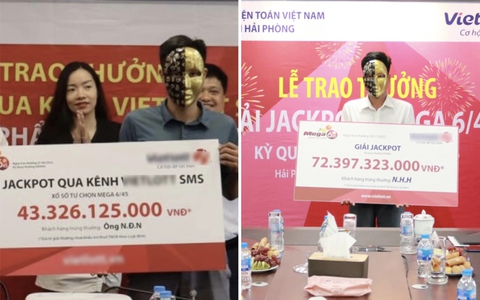 Dân mạng soi điểm khác nhau giữa 2 người đàn ông trúng số - Ảnh 1. Dân mạng soi điểm khác nhau giữa 2 người đàn ông trúng số - Ảnh 1.