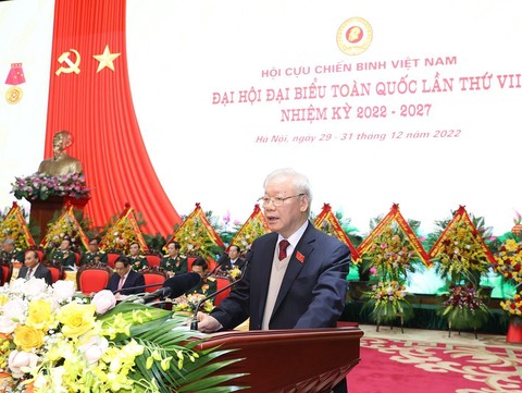 Tổng bí thư Nguyễn Phú Trọng: Cựu chiến binh phải đồng hành và truyền kinh nghiệm cho thế hệ trẻ - Ảnh 1. Tổng bí thư Nguyễn Phú Trọng: Cựu chiến binh phải đồng hành và truyền kinh nghiệm cho thế hệ trẻ - Ảnh 1.