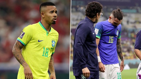 Brazil mất bộ đôi Gabriel Jesus và Alex Telles hết World Cup 2022 vì chấn thương - Ảnh 1. Brazil mất bộ đôi Gabriel Jesus và Alex Telles hết World Cup 2022 vì chấn thương - Ảnh 1.