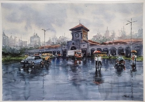 Lưu giữ vẻ đẹp các di sản của Sài Gòn qua góc nhìn ký họa đô thị - Ảnh 9. Lưu giữ vẻ đẹp các di sản của Sài Gòn qua góc nhìn ký họa đô thị - Ảnh 9.